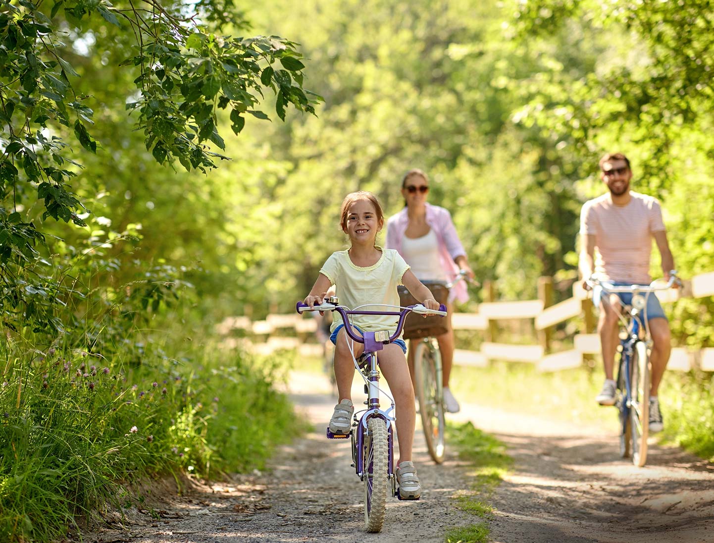 Family cycle ride